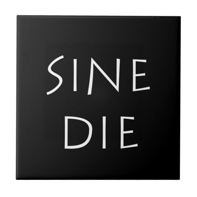 Sine die ine fliese (Vorderseite)