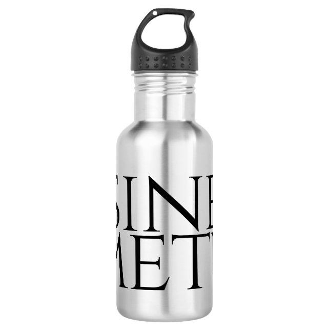 Sine Metu - ohne Angst Edelstahlflasche (Vorderseite)