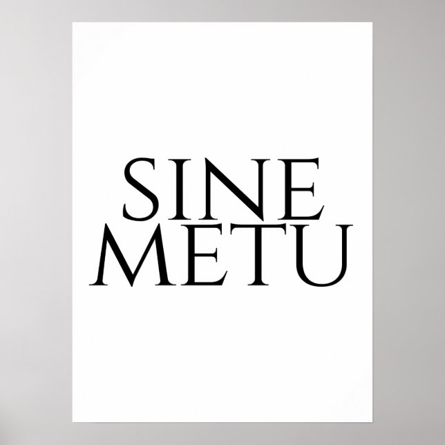 Sine Metu - ohne Angst Poster (Vorne)