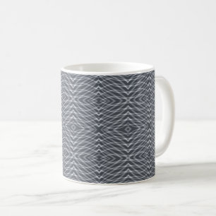 Sine Wave Puls Signal Modernes Abstraktes Kunstdes Kaffeetasse