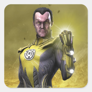 Sinestro Quadratischer Aufkleber