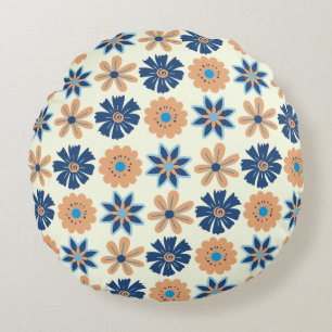 Sinfonie des Blooms Muster Rundkissen Rundes Kissen