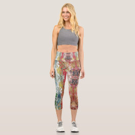 Sinfonie des Chaos - Palette Abstrakter Real Artis Capri Leggings