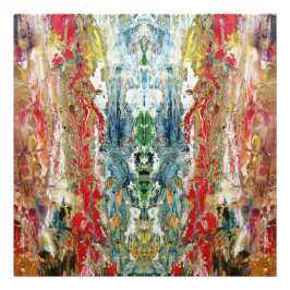 Sinfonie des Chaos - Palette Abstrakter Real Artis Fotodruck