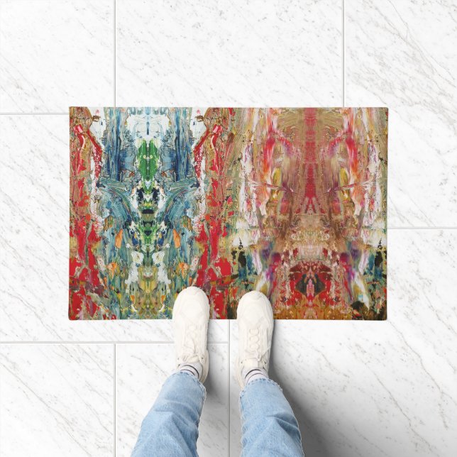 Sinfonie des Chaos - Palette Abstrakter Real Artis Fußmatte (Indoor)