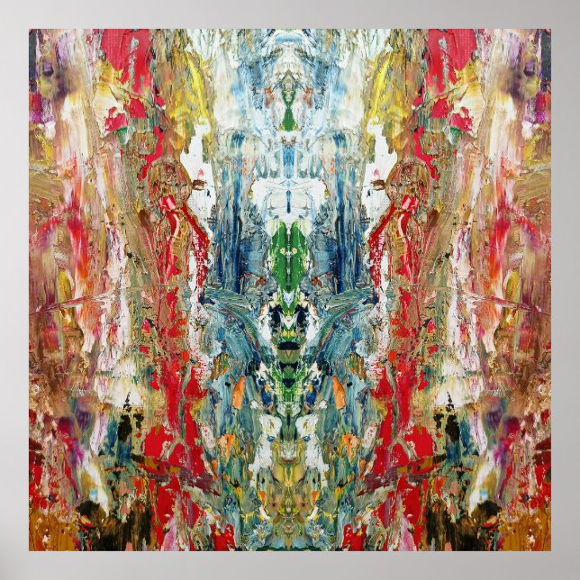 Sinfonie des Chaos - Palette Abstrakter Real Artis Poster (Vorne)