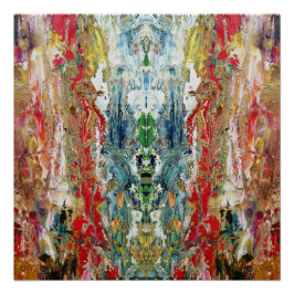 Sinfonie des Chaos - Palette Abstrakter Real Artis Poster