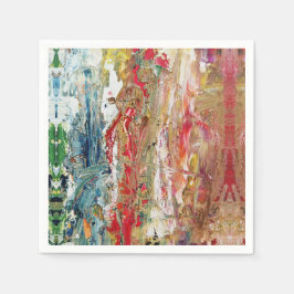 Sinfonie des Chaos - Palette Abstrakter Real Artis Serviette