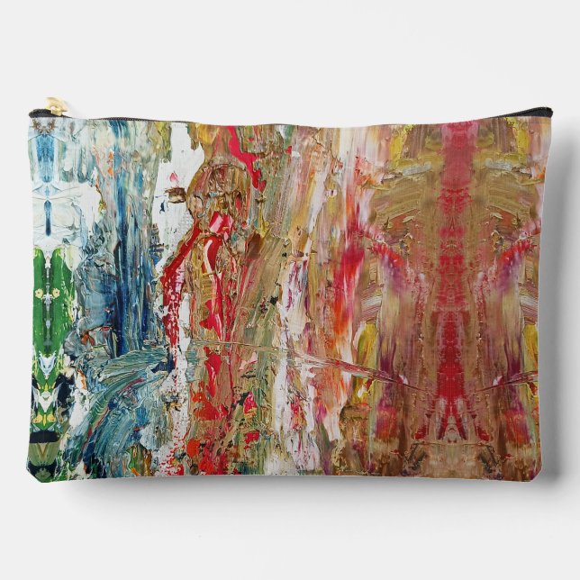 Sinfonie des Chaos - Palette Abstrakter Real Artis Zubehörtasche (Vorderseite)