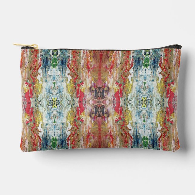 Sinfonie des Chaos - Palette Abstrakter Real Artis Zubehörtasche (Vorderseite)