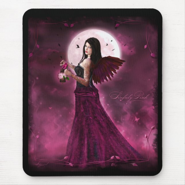 Sinfuly Rosa Mousepad (Vorne)