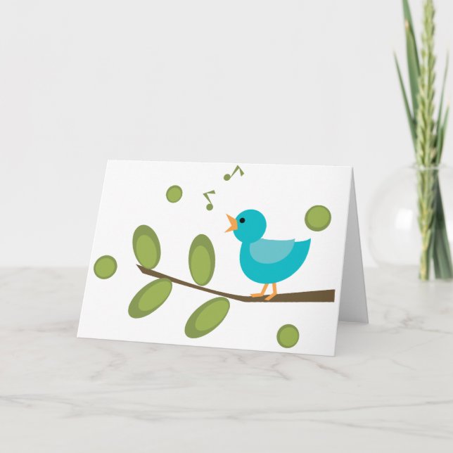 Sing a Song Bird Karte (Vorderseite)