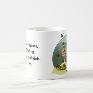 Sing a Song of Sixpence, altes Kinderreim Kaffeetasse