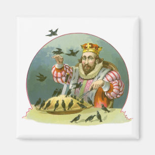 Sing a Song of Sixpence, Vintage Kinderreim Magnet