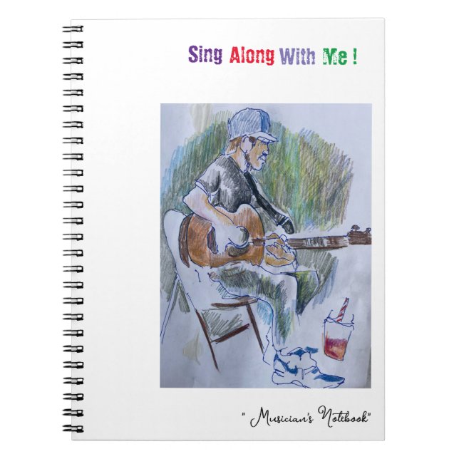 "Sing Along"-Notebook Notizblock (Vorderseite)