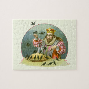 Sing ein Lied von Sixpence, Vintage-Kinderreim Puzzle