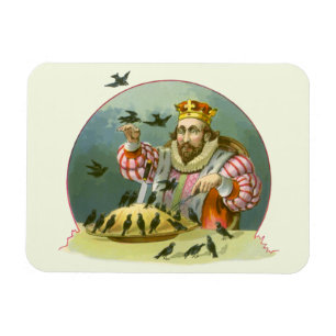 Sing ein Lied von Sixpence, Vintages Kinderzimmer  Magnet