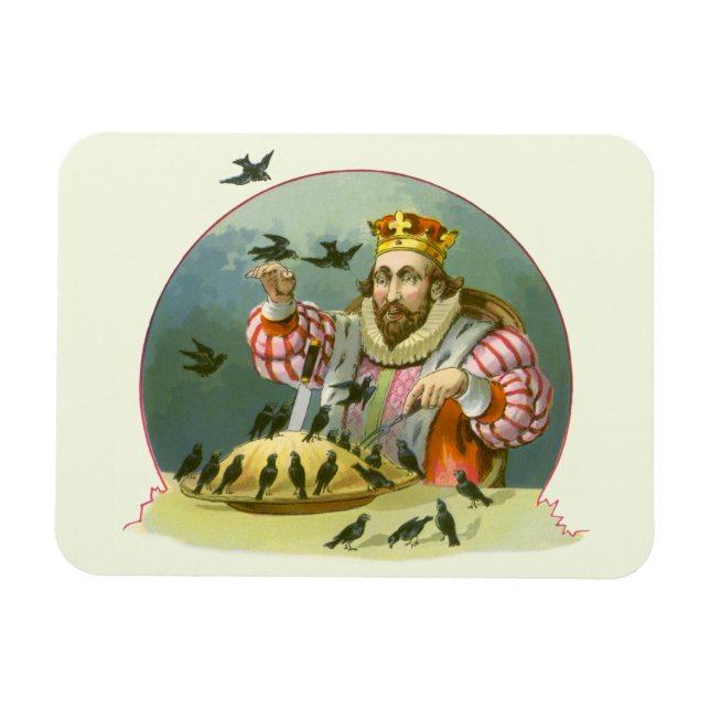 Sing ein Lied von Sixpence, Vintages Kinderzimmer  Magnet (Horizontal)