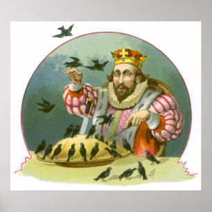 Sing ein Lied von Sixpence, Vintages Kinderzimmer Poster