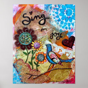 Sing für Joy Art Poster