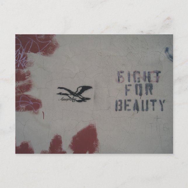 Sing für Schönheit Postkarte (Vorderseite)