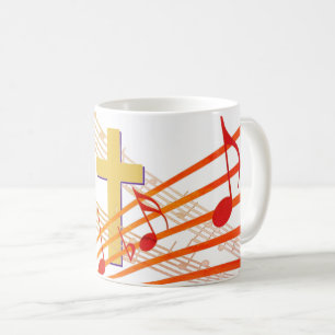 SING HALLELUJAH CHRIST IST RISEN Christlich Ostern Kaffeetasse