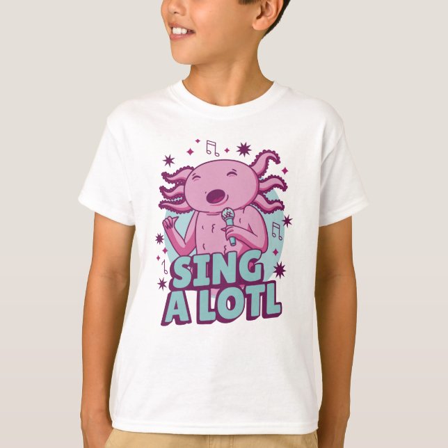 Sing im Lotto Axolotl T-Shirt (Vorderseite)