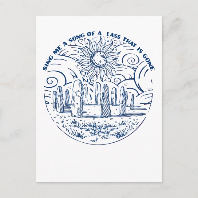 Sing mir ein Lied Postkarte (Vorderseite)