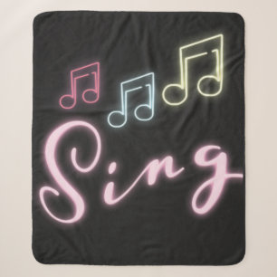 Sing Neon Musiknotens Sherpadecke