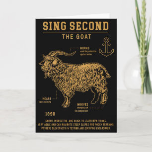 Sing Sekunde Die Ziege (auf dem Rücken) Karte