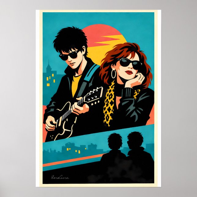 Sing Street Inspired Retro Movie Poster (Vorne)