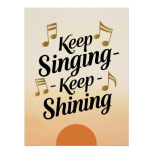 Sing weiter - Leuchte weiter Poster