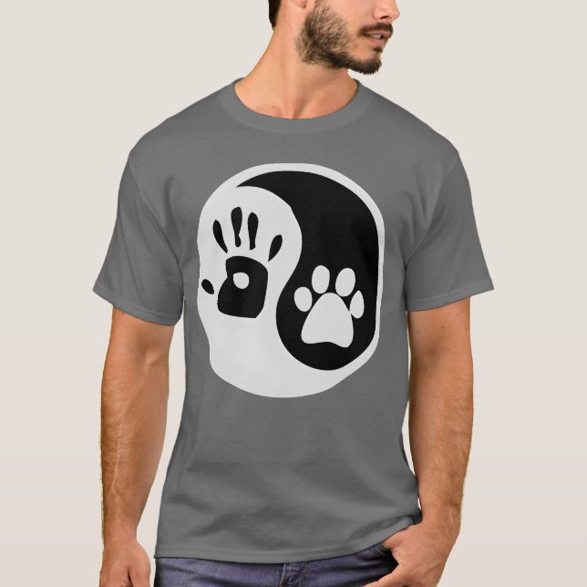 Sing Yang Hund Freund Retro T-Shirt (Vorderseite)