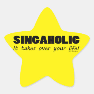 Singaholic Life Star Sticker