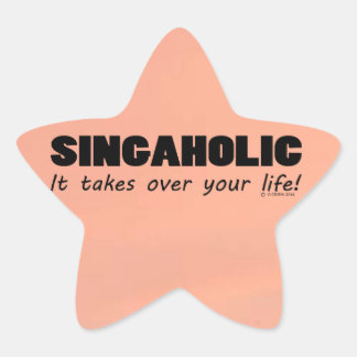 Singaholic Life Star Sticker