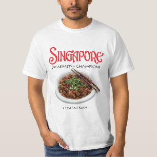 Singapore Chai Tau Kueh - Light Fabric T-Shirt