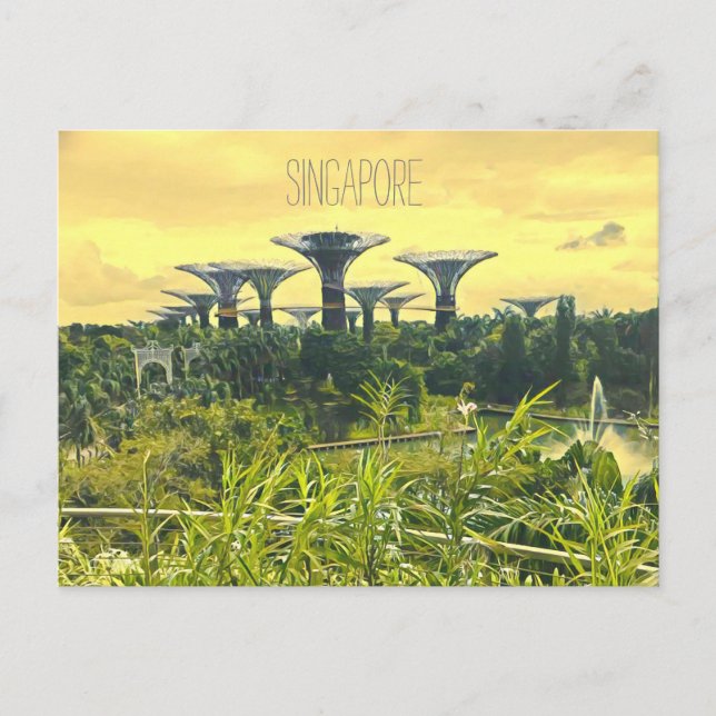 Singapore Gardens by Bay Postkarte (Vorderseite)