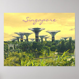 Singapore Gardens by Bay Reiseprint Poster