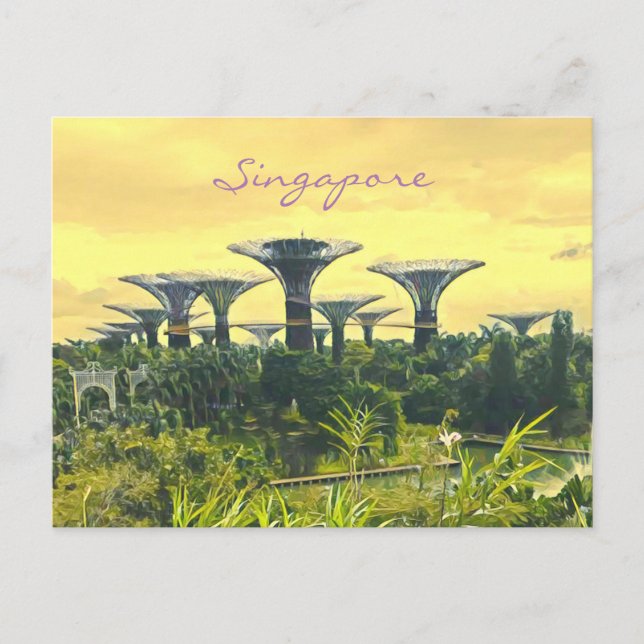 Singapore Gardens by Bay Reiseprint Postkarte (Vorderseite)