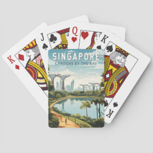 Singapore Gardens By The Bay Reise Kunst Vintage Spielkarten