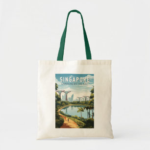 Singapore Gardens By The Bay Reise Kunst Vintage Tragetasche