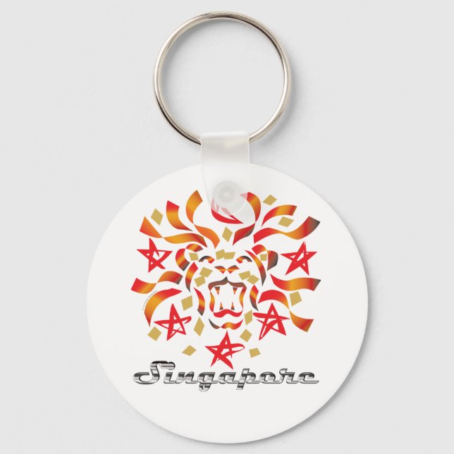 Singapore Patriot (Lion City) Schlüsselanhänger (Vorderseite)