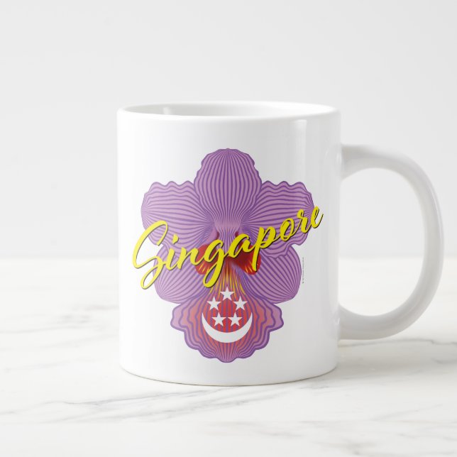 Singapore Patriot (Orchid) Jumbo-Tasse (Rechts)