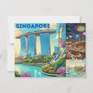 Singapore Postcard Postkarte