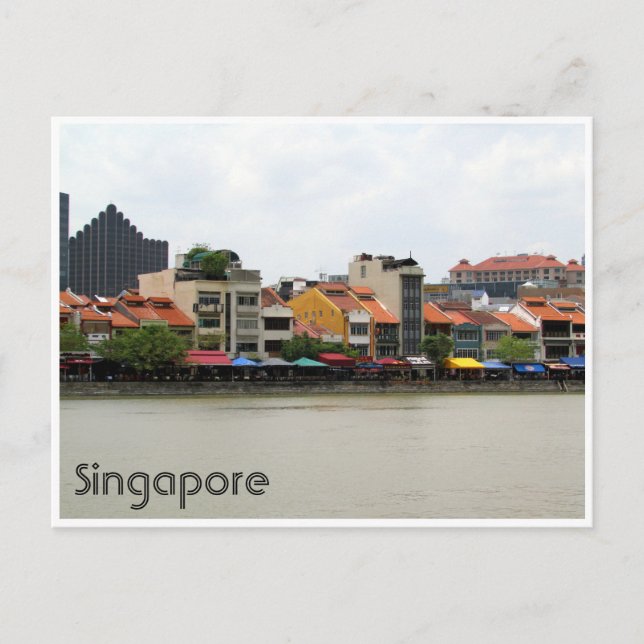 Singapore Postkarte (Vorderseite)