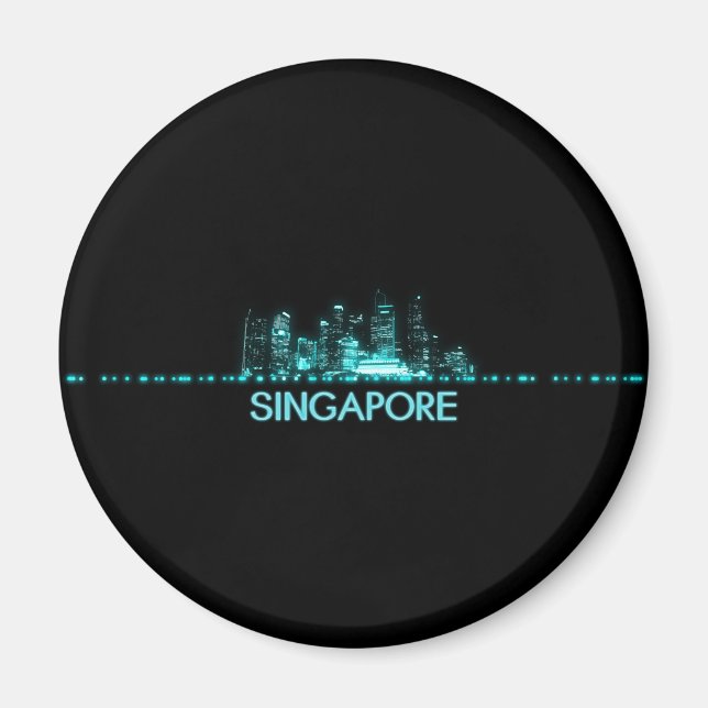 Singapore Skyline Magnet (Vorne)