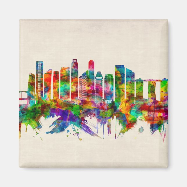 Singapore Skyline Magnet (Vorne)