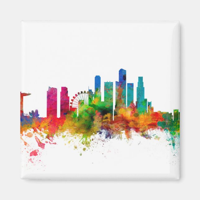 Singapore Skyline Magnet (Vorne)