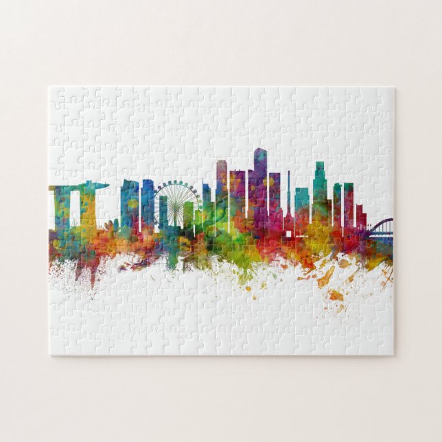 Singapore Skyline Puzzle (Horizontal)