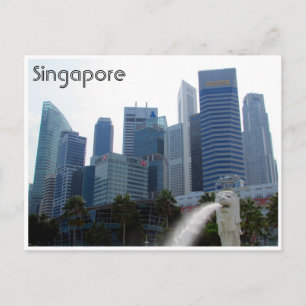 Singapore-Stadt Postkarte